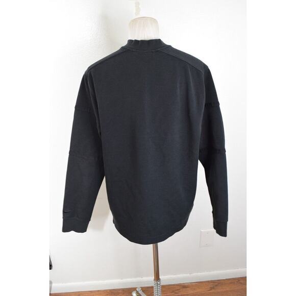 Nike Henley 2022 NGC Long Sleeve Golf Top Mens Medium Black DH1266 Henley - Picture 3 of 6